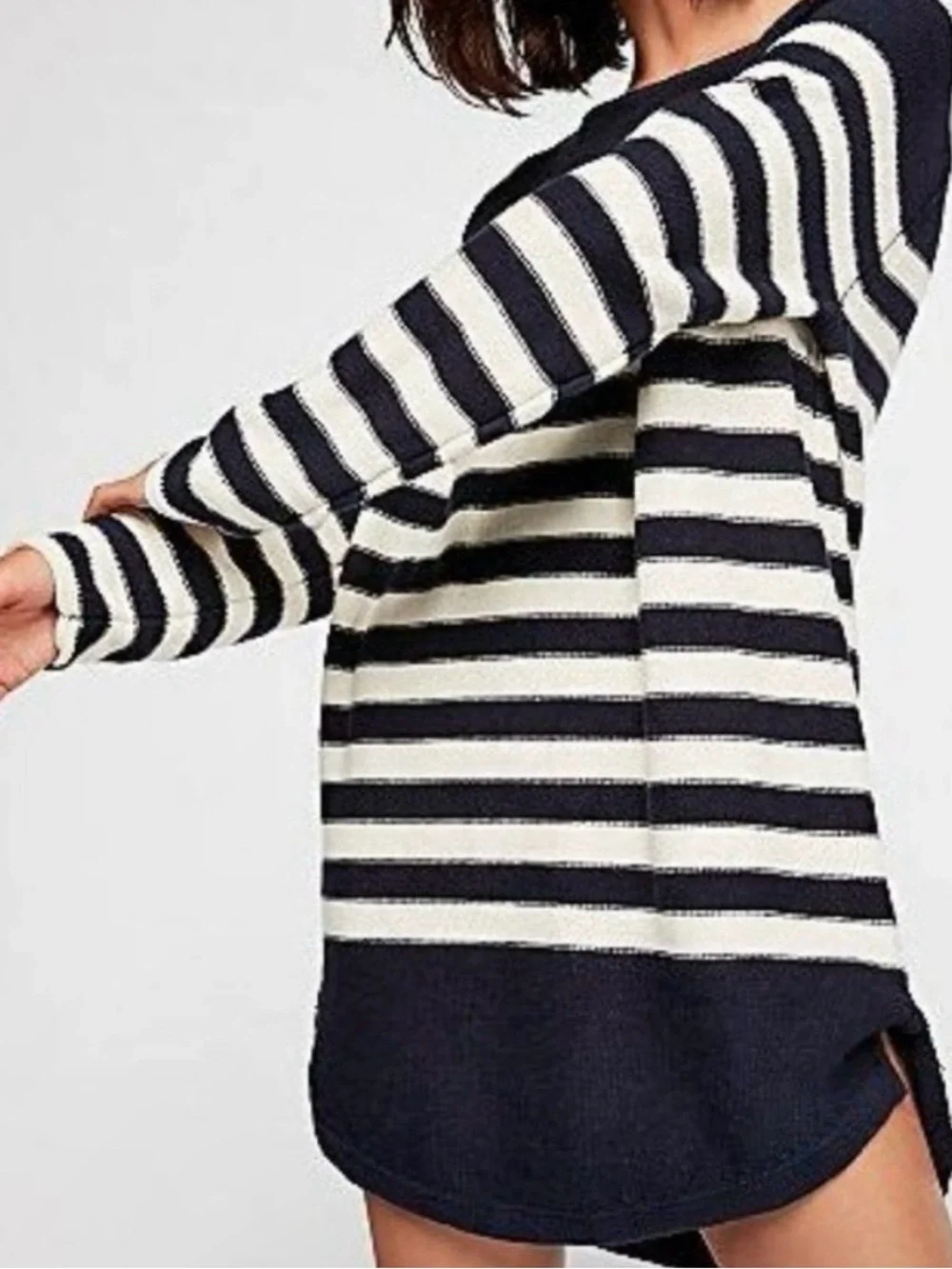 Free People Renegade Striped Knit Sweater